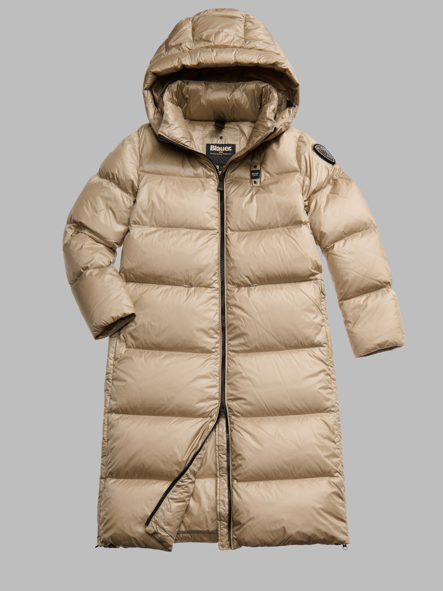 Celia Péřový kabát se zipy