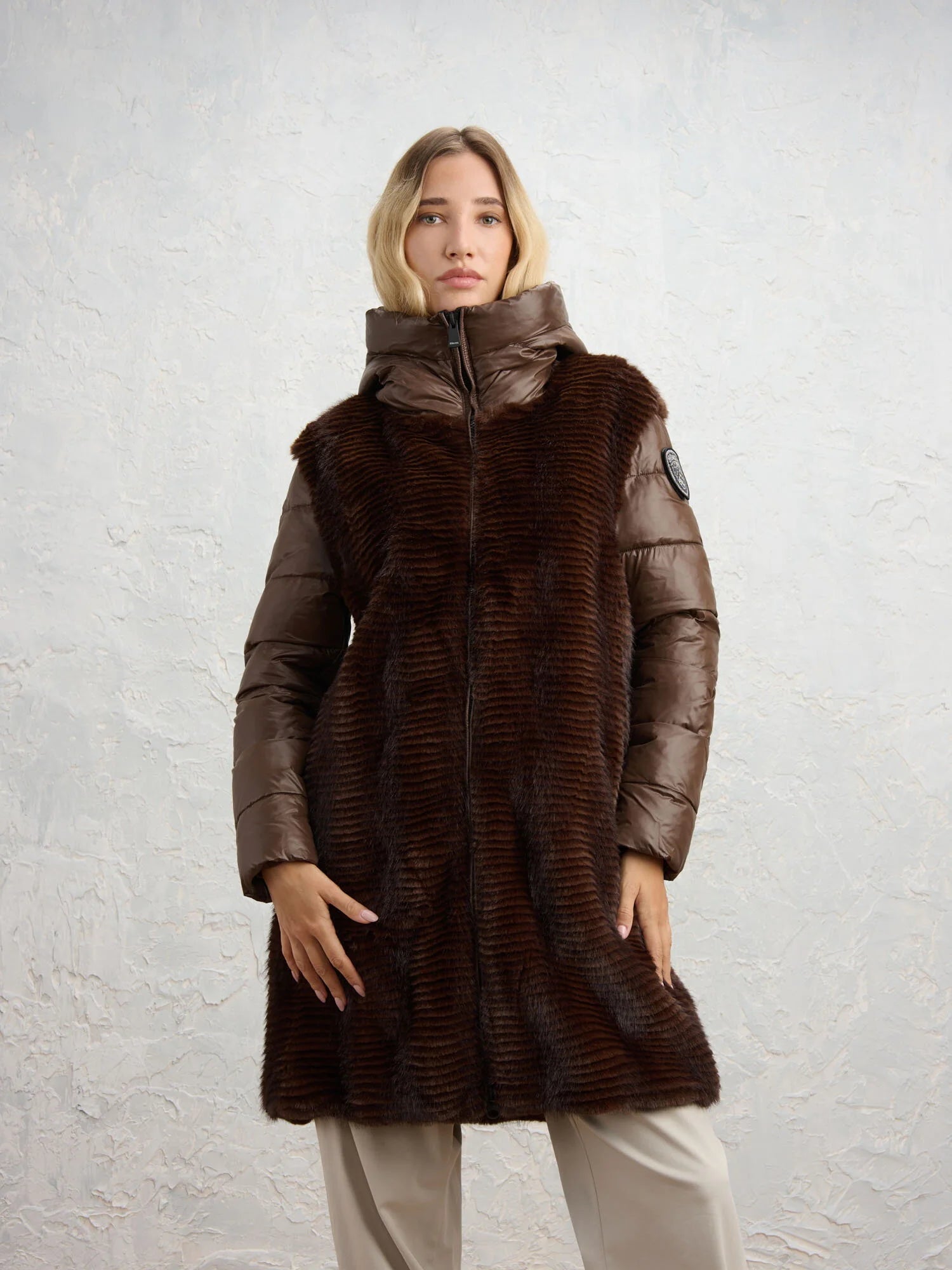 Kabát dámský Aspen – BROWN 30B