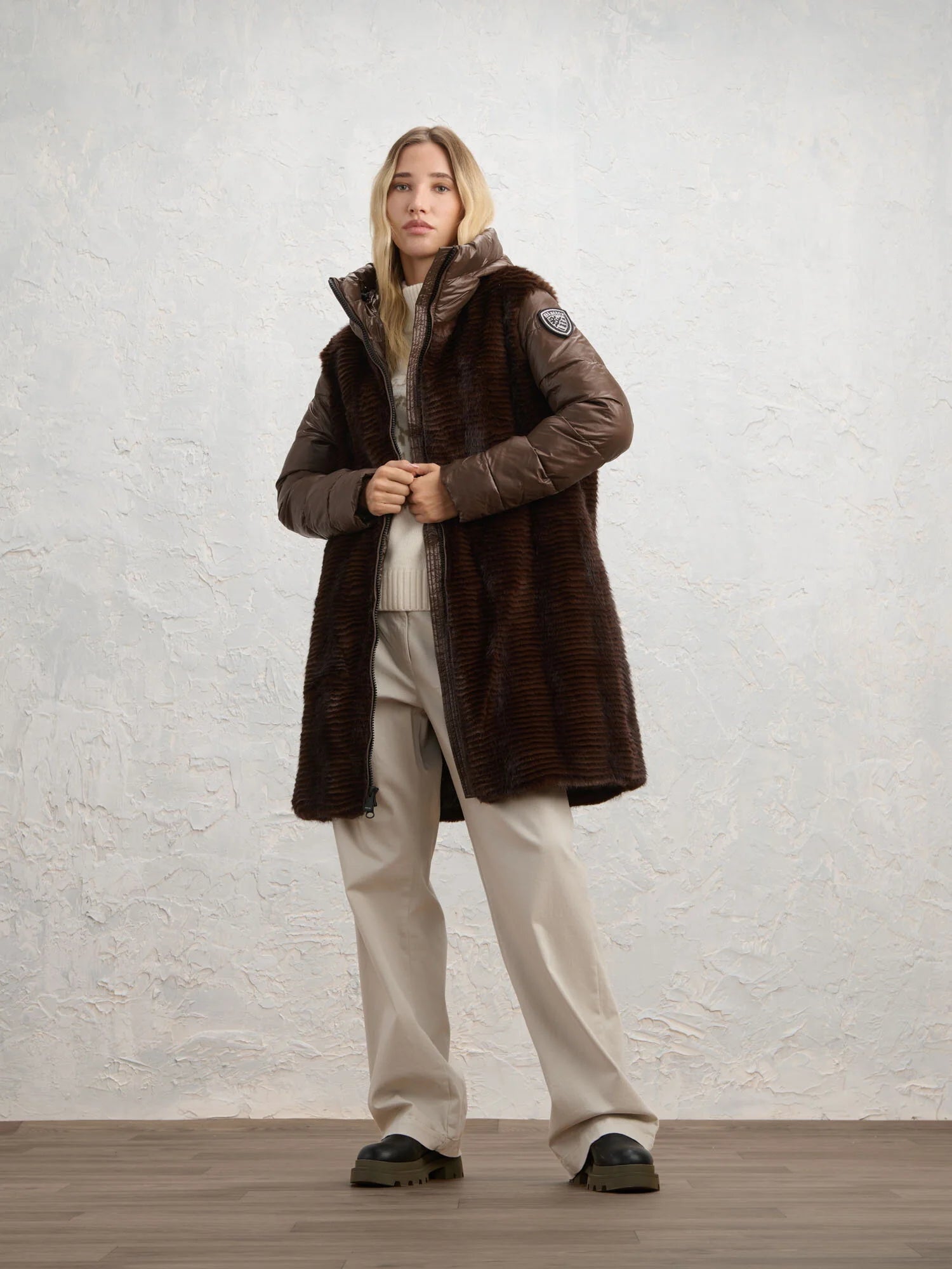 Kabát dámský Aspen – BROWN 30B