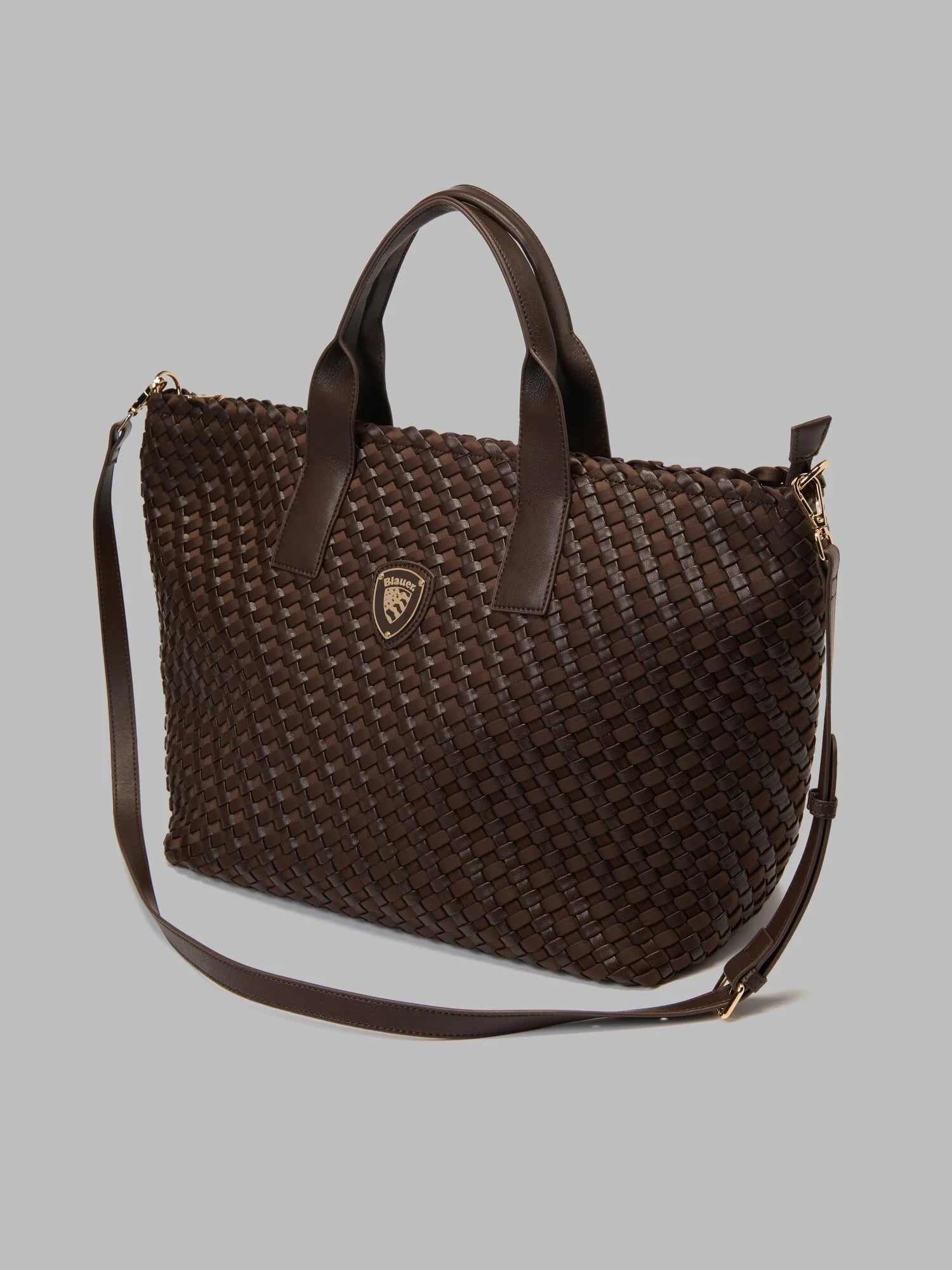 Kabelka dámská pletená s popruhem Home – DARK BROWN