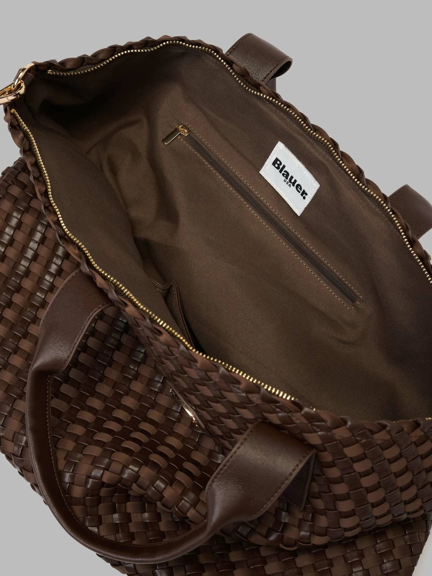 Kabelka dámská pletená s popruhem Home – DARK BROWN