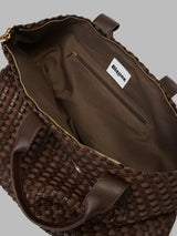 Kabelka dámská pletená s popruhem Home – DARK BROWN