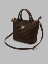 Kabelka dámská pletená Home XS – DARK BROWN