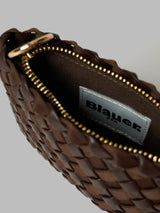 Peněženka dámská pletená MOP – DARK BROWN