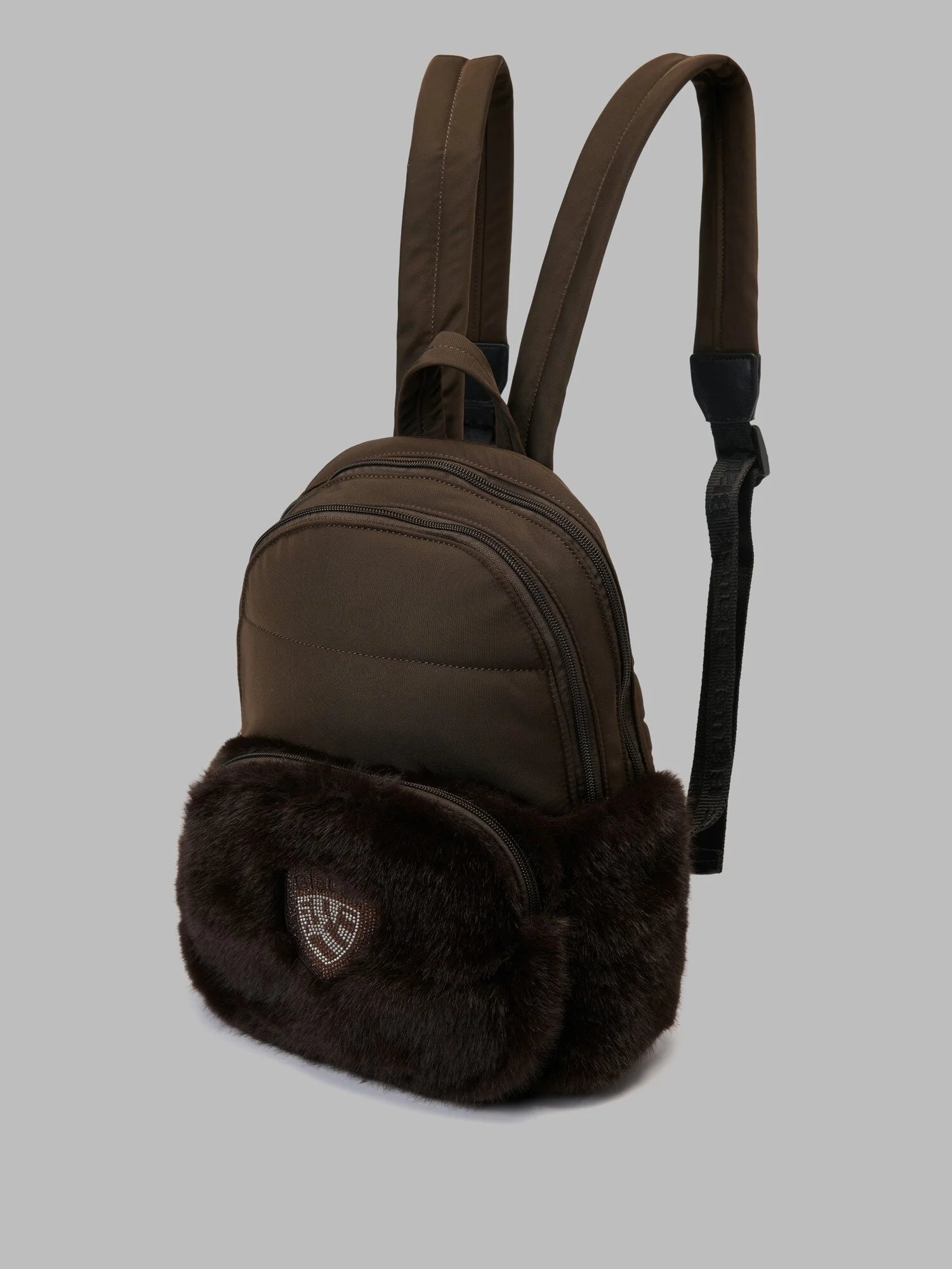 Batoh dámský Wave s chlupem – DARK BROWN